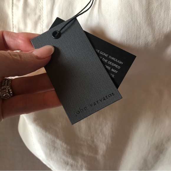 NWT John Varvatos china white cream jeans straight to taper size 31Re also 32Reg - Picture 10 of 11